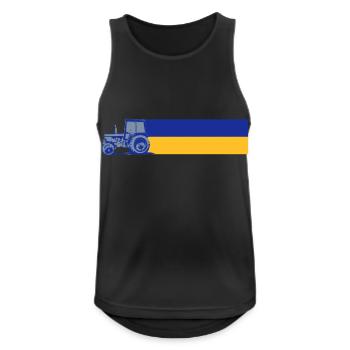 Ukraine tractor - Men's Breathable Tank Top - black - Front - Nick (188cm)