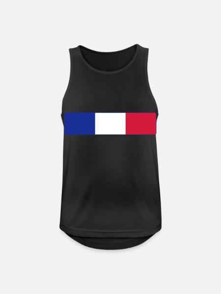 Made in FRANCE ! - Men's Breathable Tank Top - black