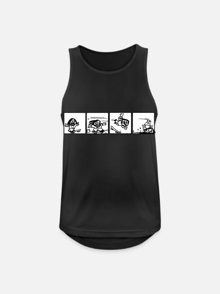 RASTA - Men's Breathable Tank Top - black
