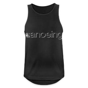 canoeing emboss - Men's Breathable Tank Top - black - Front - Nick (188cm)