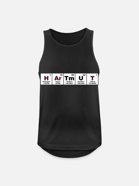 hartmut - Männer Tank Top atmungsaktiv - Schwarz