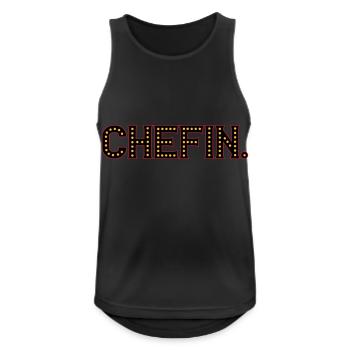 Chefin | Farben änderbar - Men's Breathable Tank Top - black - Front - Nick (188cm)