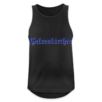Gelsenkirchen Text | Colors changeable - Men's Breathable Tank Top - black - Front - Nick (188cm)