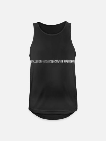 Dash line - Men's Breathable Tank Top - black