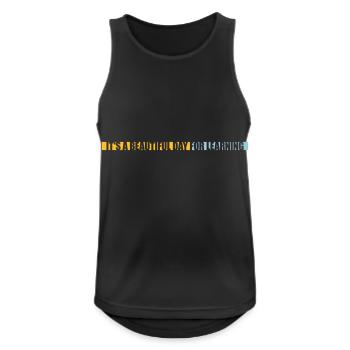 beautiful day for learning - Men's Breathable Tank Top - black - Front - Nick (188cm)