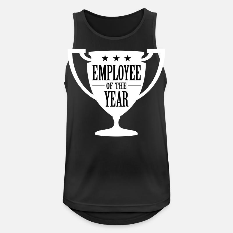 Mitarbeiter des Jahres! - Männer Tank Top atmungsaktiv - Schwarz