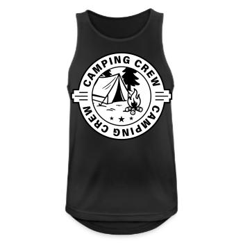 Tentes de camping - Débardeur respirant Homme - noir - Devant - Nick (188cm)