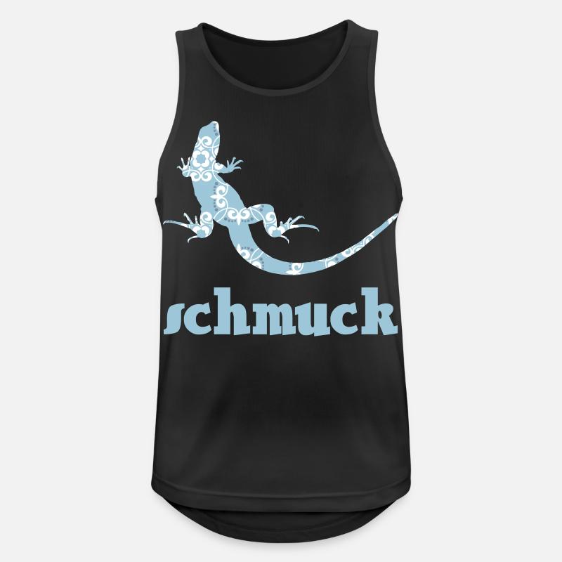 eidechse schmuck musterung - Männer Tank Top atmungsaktiv - Schwarz