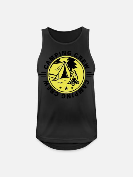 Camping Crew - Men's Breathable Tank Top - black