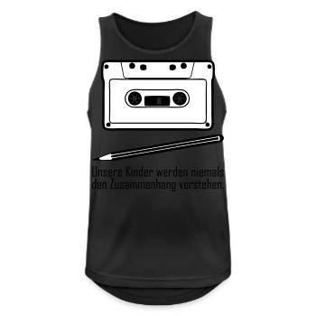The relationship - Men's Breathable Tank Top - black - Front - Nick (188cm)