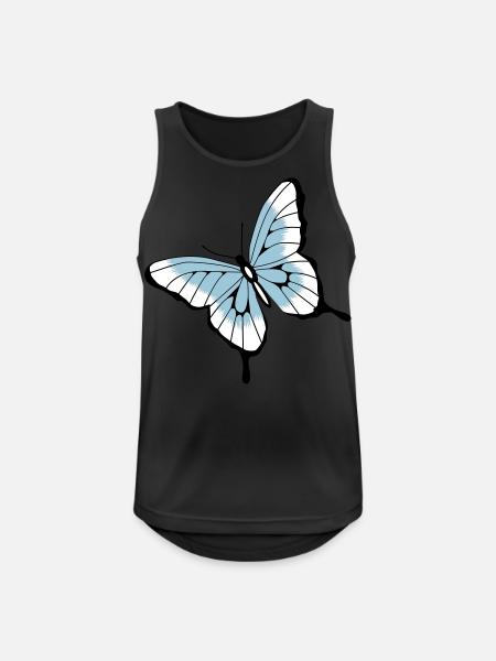 Schmetterling - Männer Tank Top atmungsaktiv - Schwarz