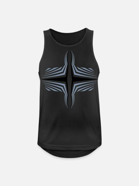 Pattern Lines Stripes - Men's Breathable Tank Top - black