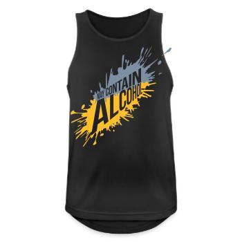 Spritzer May Contain Alcohol - Männer Tank Top atmungsaktiv - Schwarz - Vorne - Nick (188cm)