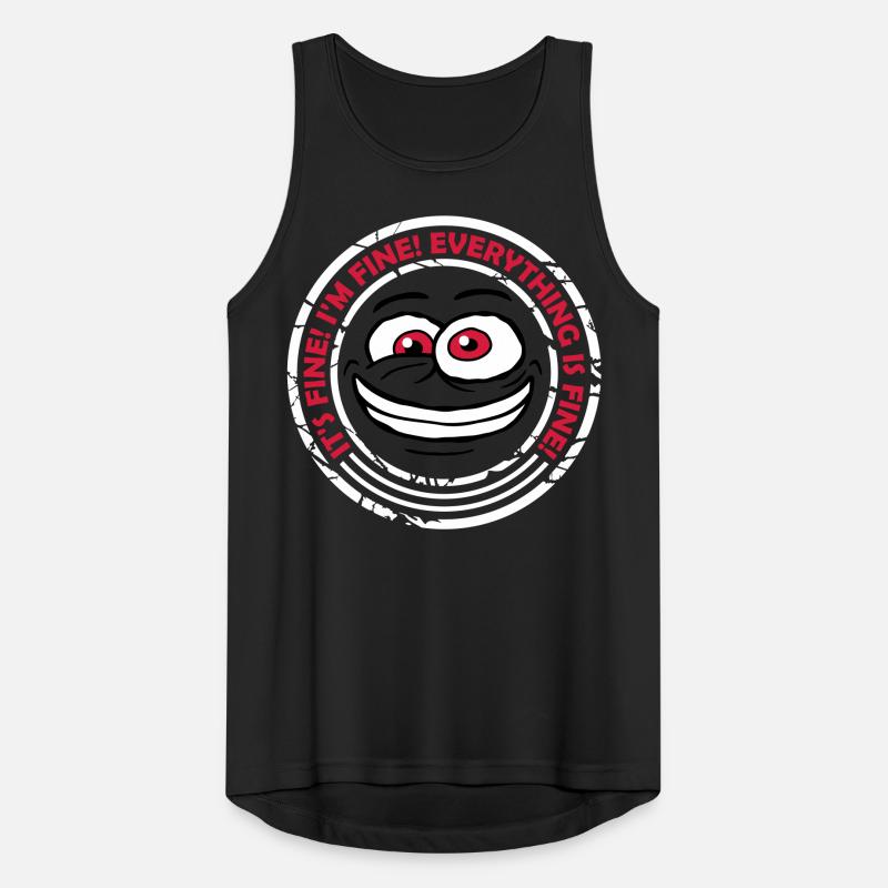 everything is fine Zitat Männer Tank Top atmungsaktiv