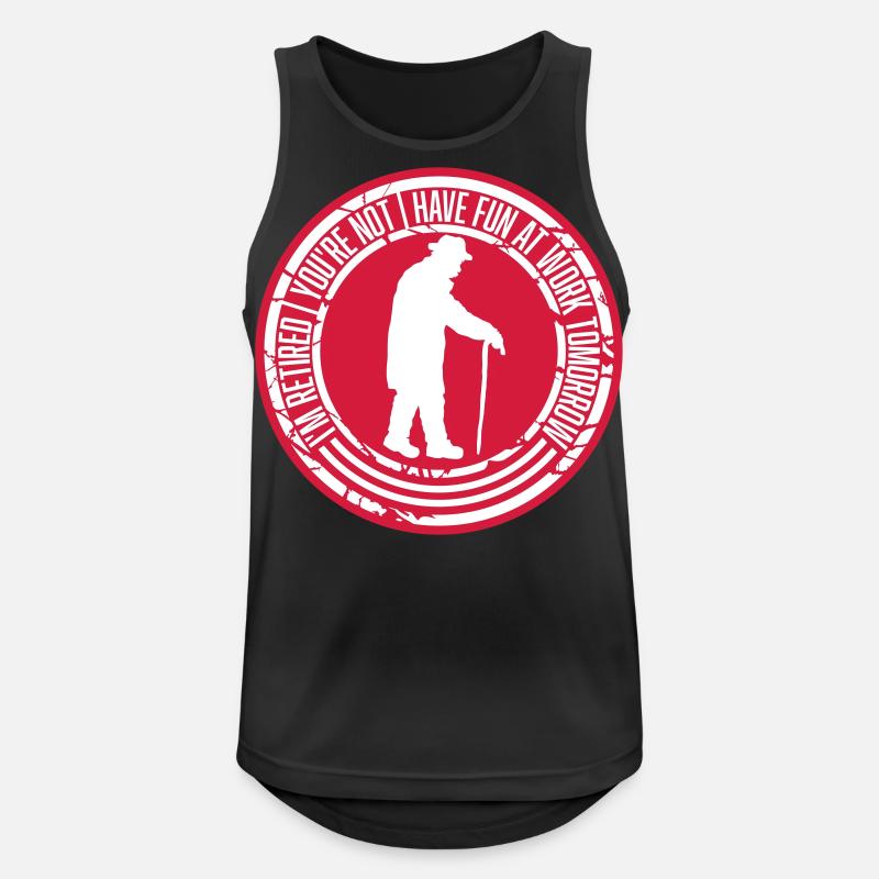 have fun at work - Männer Tank Top atmungsaktiv - Schwarz
