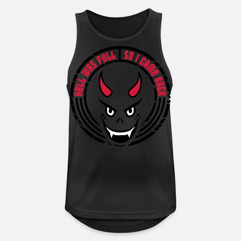 hell was full Quote - Men's Breathable Tank Top - black