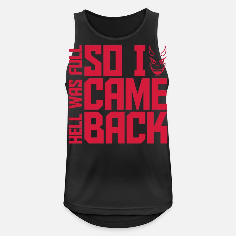 hell was full Quote - Men's Breathable Tank Top - black