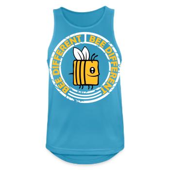 bee different Spruch Zitat - Männer Tank Top atmungsaktiv - Saphirblau - Vorne - Nick (188cm)