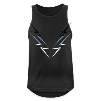 pattern strokes electric shock danger sign lightning sym - Men's Breathable Tank Top - black - Front - Nick (188cm)