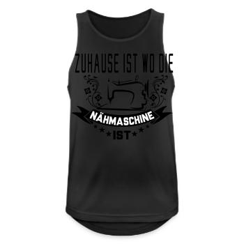 Sewing - Men's Breathable Tank Top - black - Front - Nick (188cm)