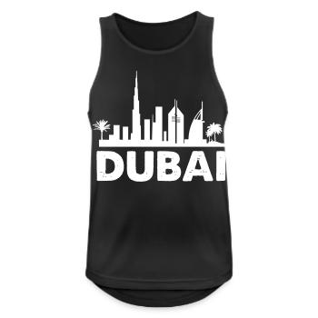 dubai skyline - Männer Tank Top atmungsaktiv - Schwarz - Vorne - Nick (188cm)
