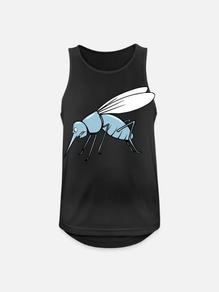 Mücke mosquito - Männer Tank Top atmungsaktiv - Schwarz