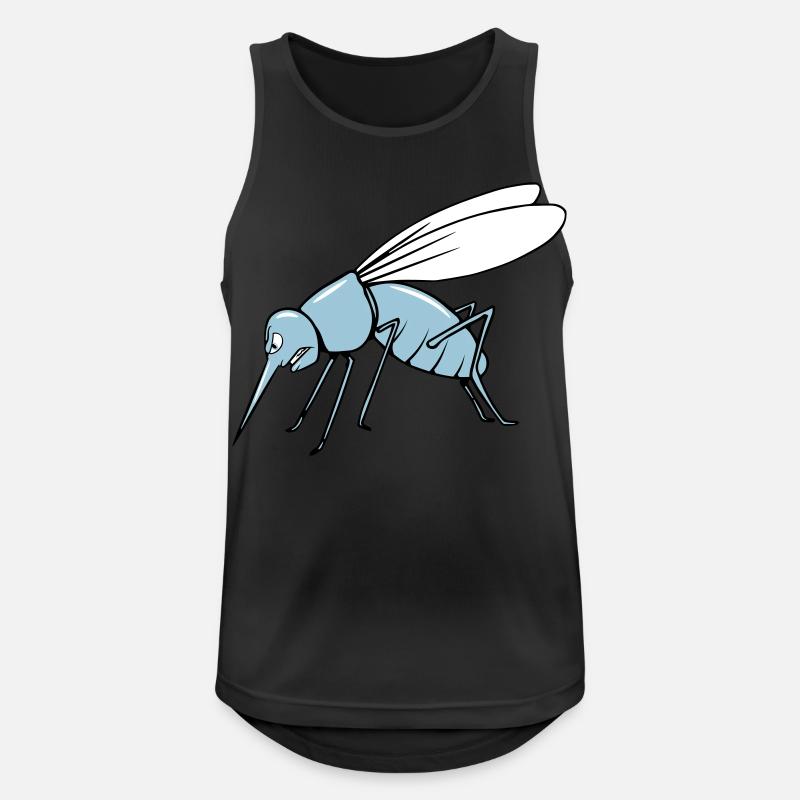 Mücke mosquito - Männer Tank Top atmungsaktiv - Schwarz
