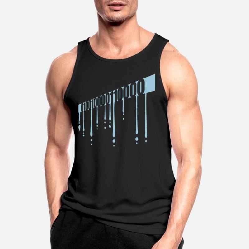 Binär Code Programm Sprache Männer Tank Top atmungsaktiv