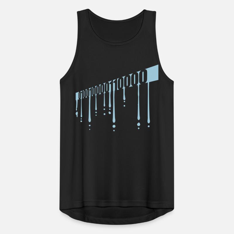 Binär Code Programm Sprache Männer Tank Top atmungsaktiv