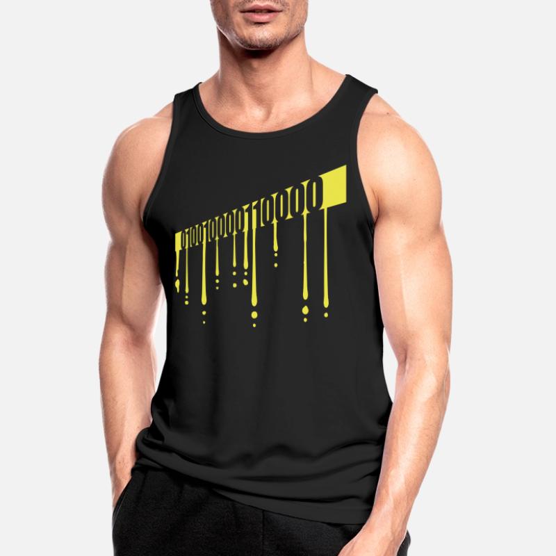 Binary Code Program Language Men's Breathable Tank Top