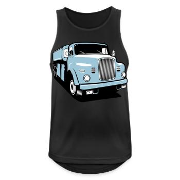 Vintage de camion camion - Débardeur respirant Homme - noir - Devant - Nick (188cm)
