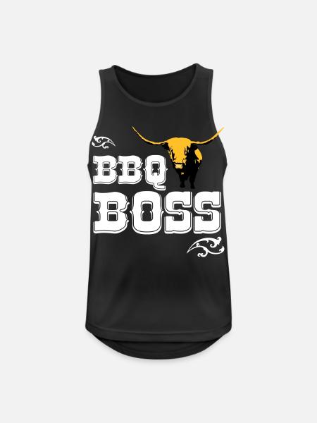 BBQ Boss - Men's Breathable Tank Top - black
