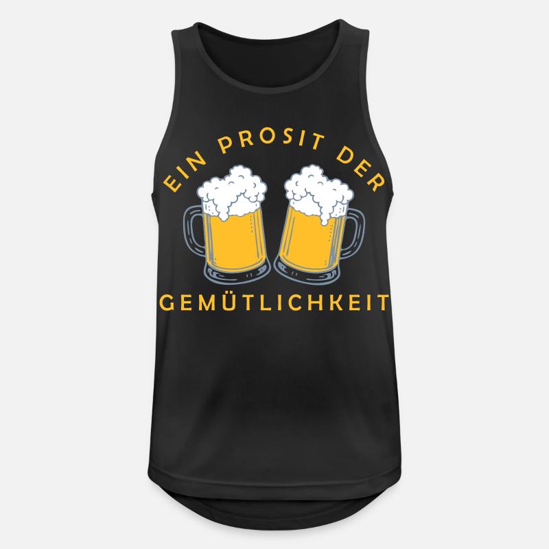 Bier - Ein Prosit der Gemütlichkeit - Men's Breathable Tank Top - black