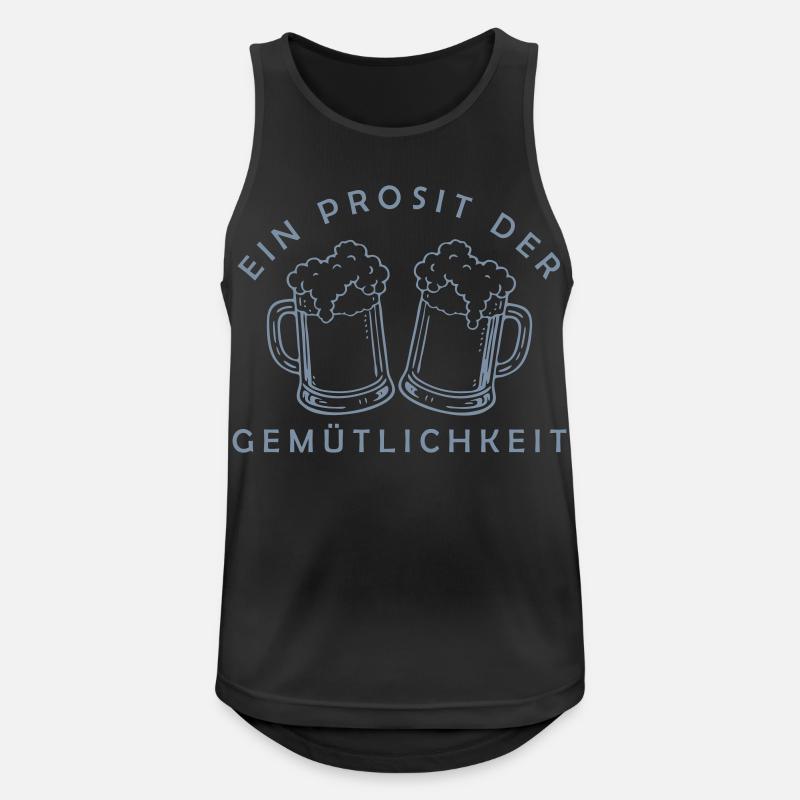 Bier - Ein Prosit der Gemütlichkeit - Men's Breathable Tank Top - black