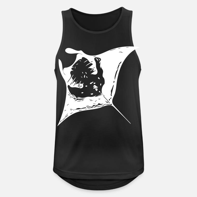 Manta Ray - devil rays - Men's Breathable Tank Top - black