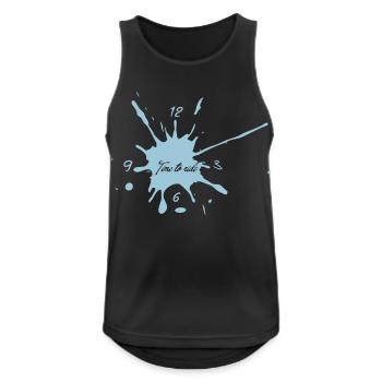 Time to ride - Men's Breathable Tank Top - black - Front - Nick (188cm)