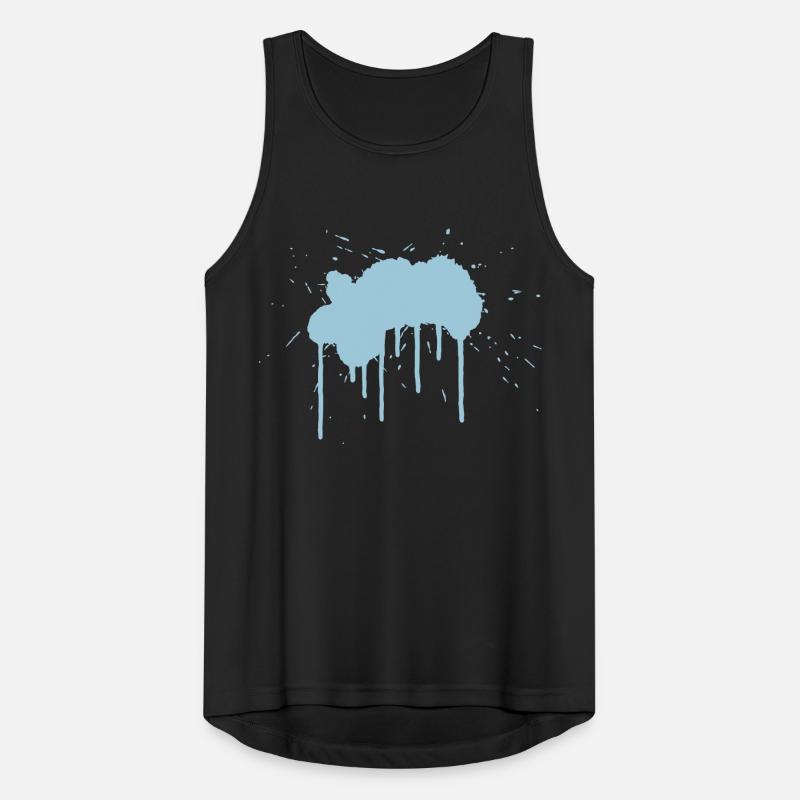 Grosser Klecks Männer Tank Top atmungsaktiv