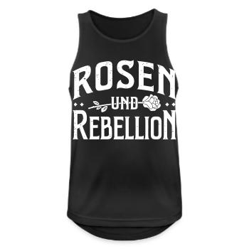 Rosen und Rebellion - Men's Breathable Tank Top - black - Front - Nick (188cm)