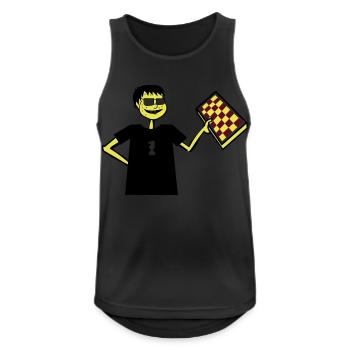 Chess Nerd Hobby Board Game Gift Glasses Cool - Men's Breathable Tank Top - black - Front - Nick (188cm)