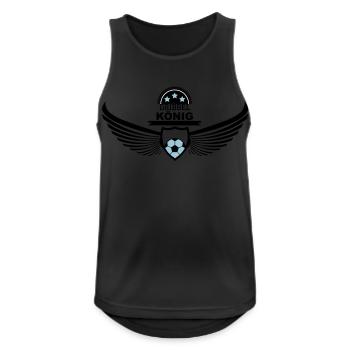 Dribbelkönig dribbeln ballkünstler fußball 2c - Männer Tank Top atmungsaktiv - Schwarz - Vorne - Nick (188cm)