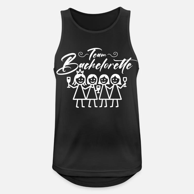Bachelorette Team Girls - Men's Breathable Tank Top - black