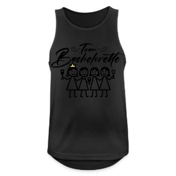 Bachelorette Team Girls - Men's Breathable Tank Top - black - Front - Nick (188cm)