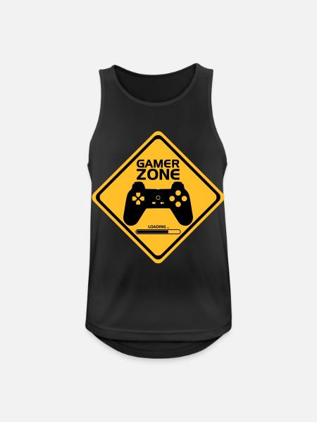 Gamer Zone - Men's Breathable Tank Top - black