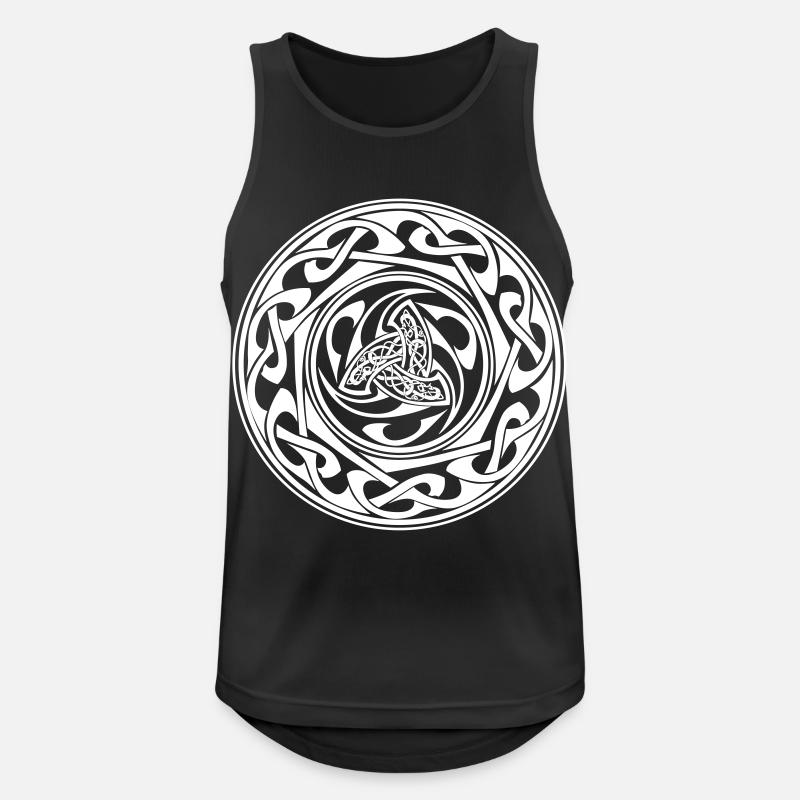Celtic ornaments ws - Men's Breathable Tank Top - black