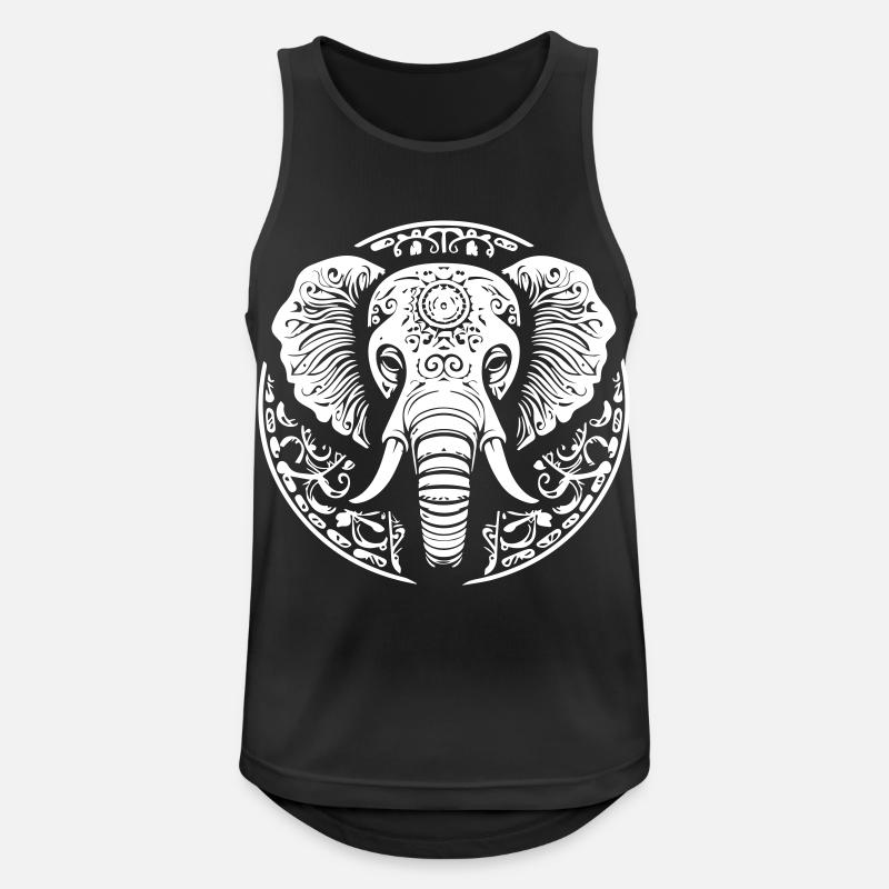 Elephant - Men's Breathable Tank Top - black