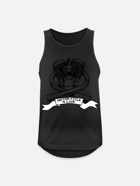 motorcycles - Men's Breathable Tank Top - black