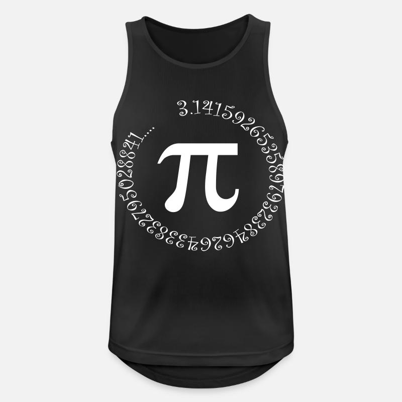 PI - Männer Tank Top atmungsaktiv - Schwarz