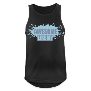 Awesome Like My Template - Men's Breathable Tank Top - black - Front - Nick (188cm)