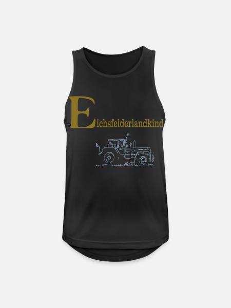 eichsfelderlandkind - Männer Tank Top atmungsaktiv - Schwarz