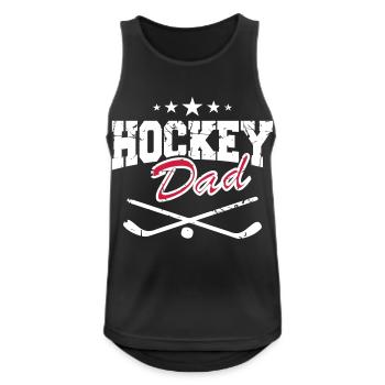 Hockey Dad - Men's Breathable Tank Top - black - Front - Nick (188cm)